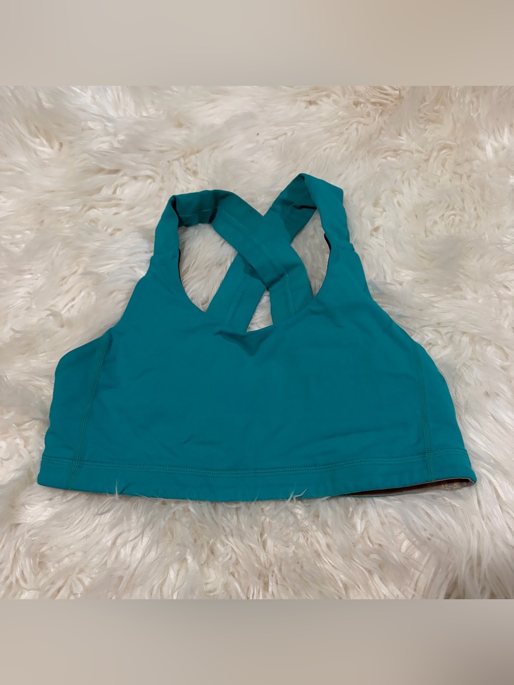 Lululemon teal sports bra size 6